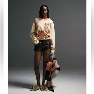 FAUX FUR SANDALS HARRY LAMBERT FOR ZARA X DISNEY